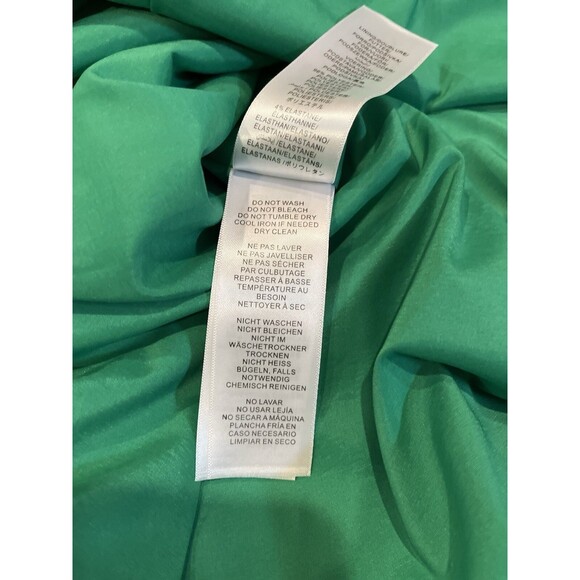 Liv Foster womens Textured Satin Long Mermaid Gown size 8 Summer Green $395 - Picture 15 of 15